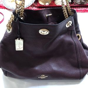 Maroon COACH Purse